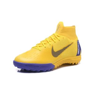 Kopačky Pánské Nike Mercurial SuperflyX VI Elite TF – žlutá modrá